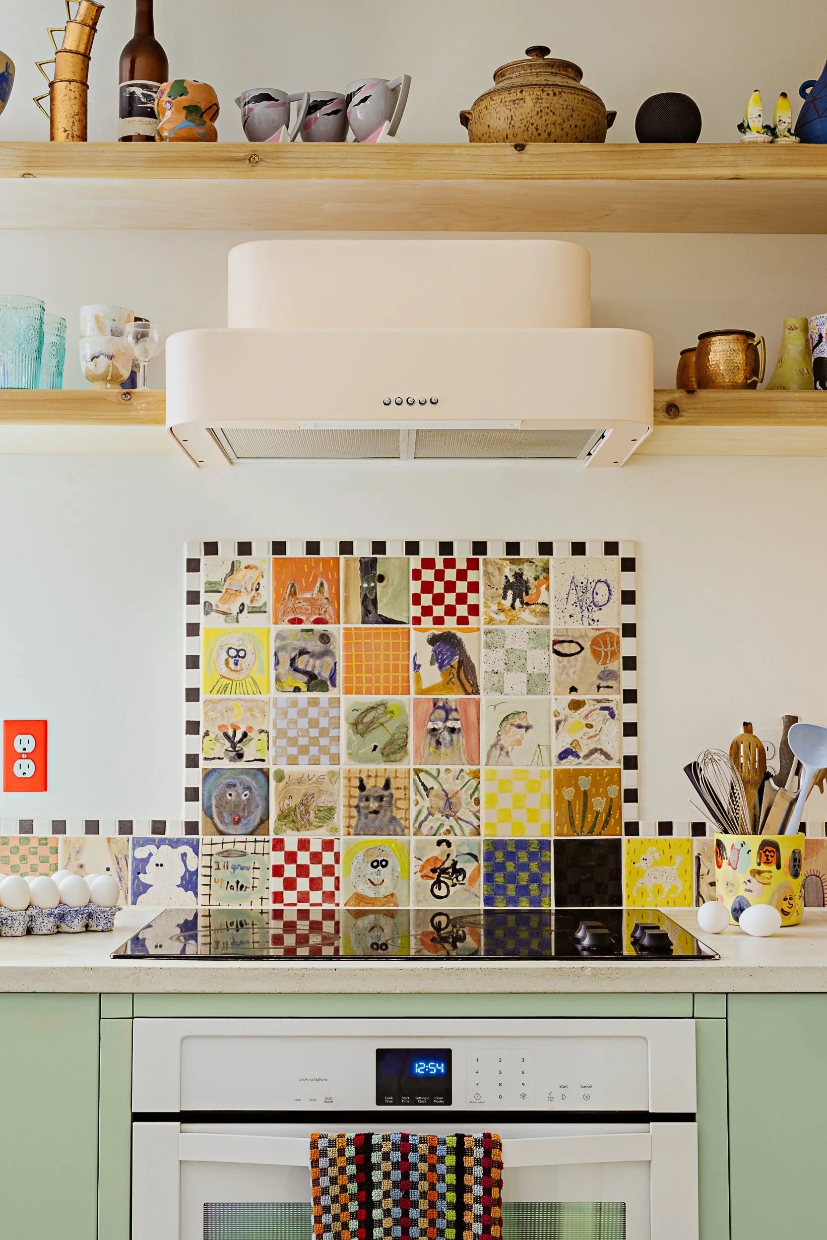 Hand painted tile. Photo credit: Tanya Goehring