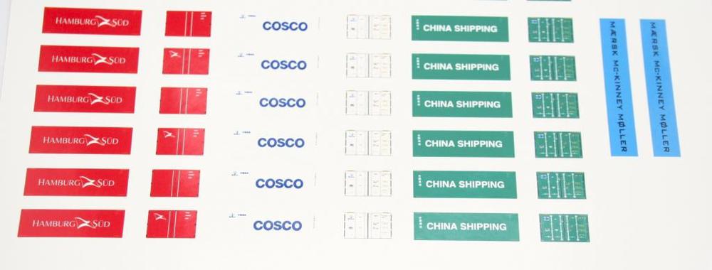 Custom Precut Aufkleber/Sticker passend für LEGO 10241  Maersk Line Triple-E