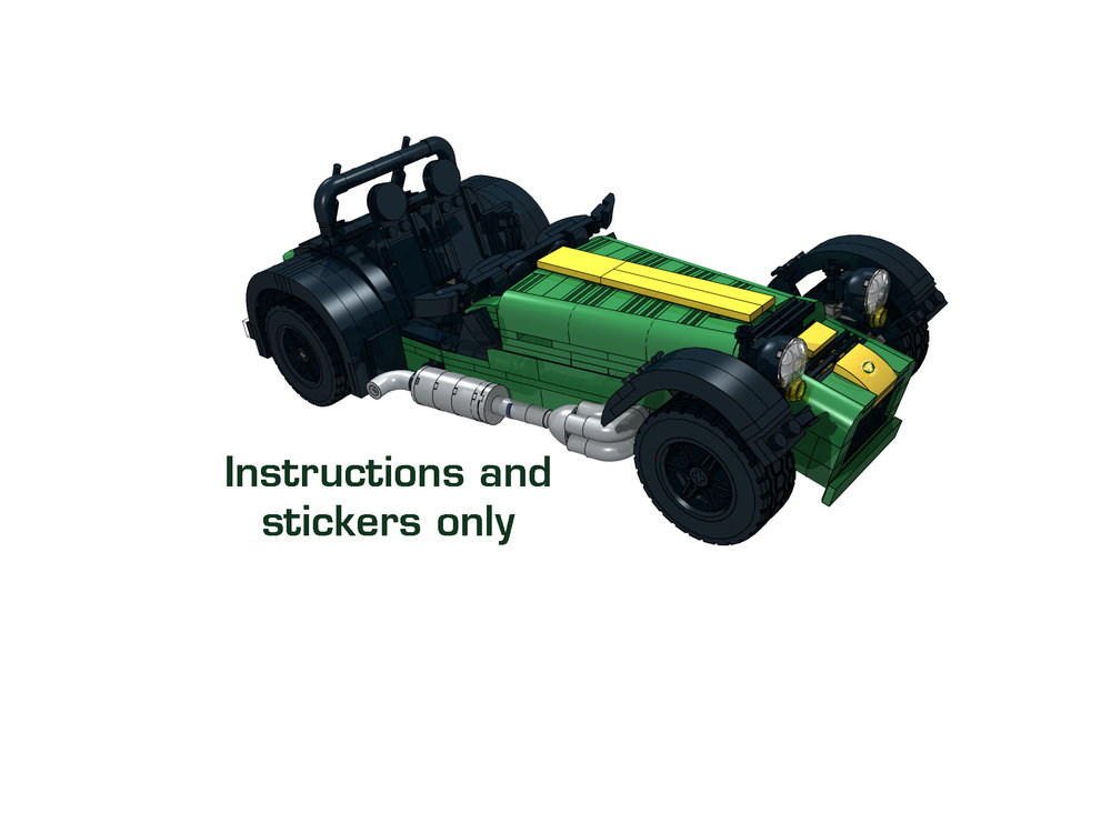 Caterham 620R in and Yellow instructions and stickers — Home