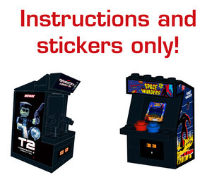 Terminator And Space Invaders Arcade Stickers For Lego Stickers Home