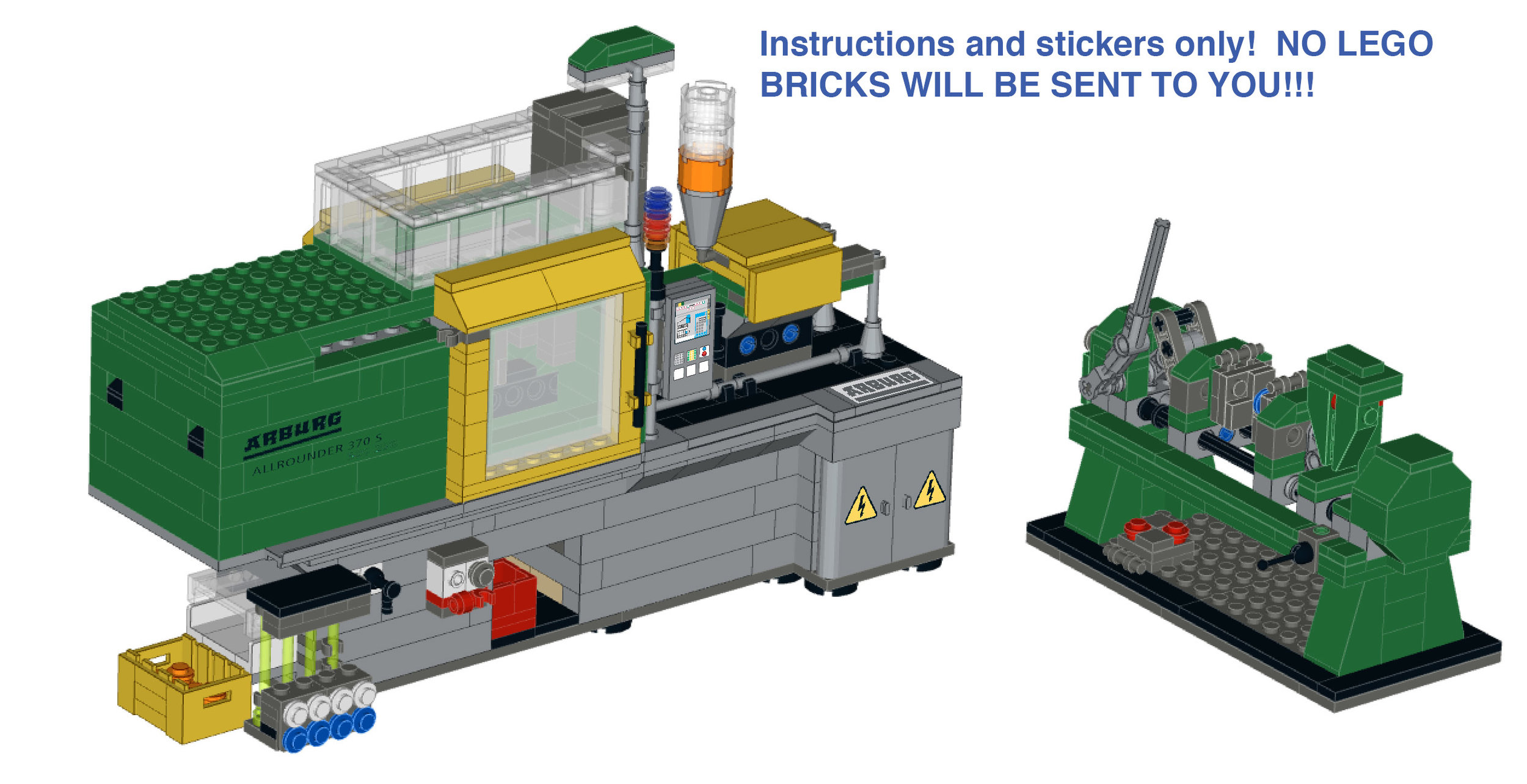 Instructions and stickers for LEGO™ 4000001 Moulding Machine Special — Home
