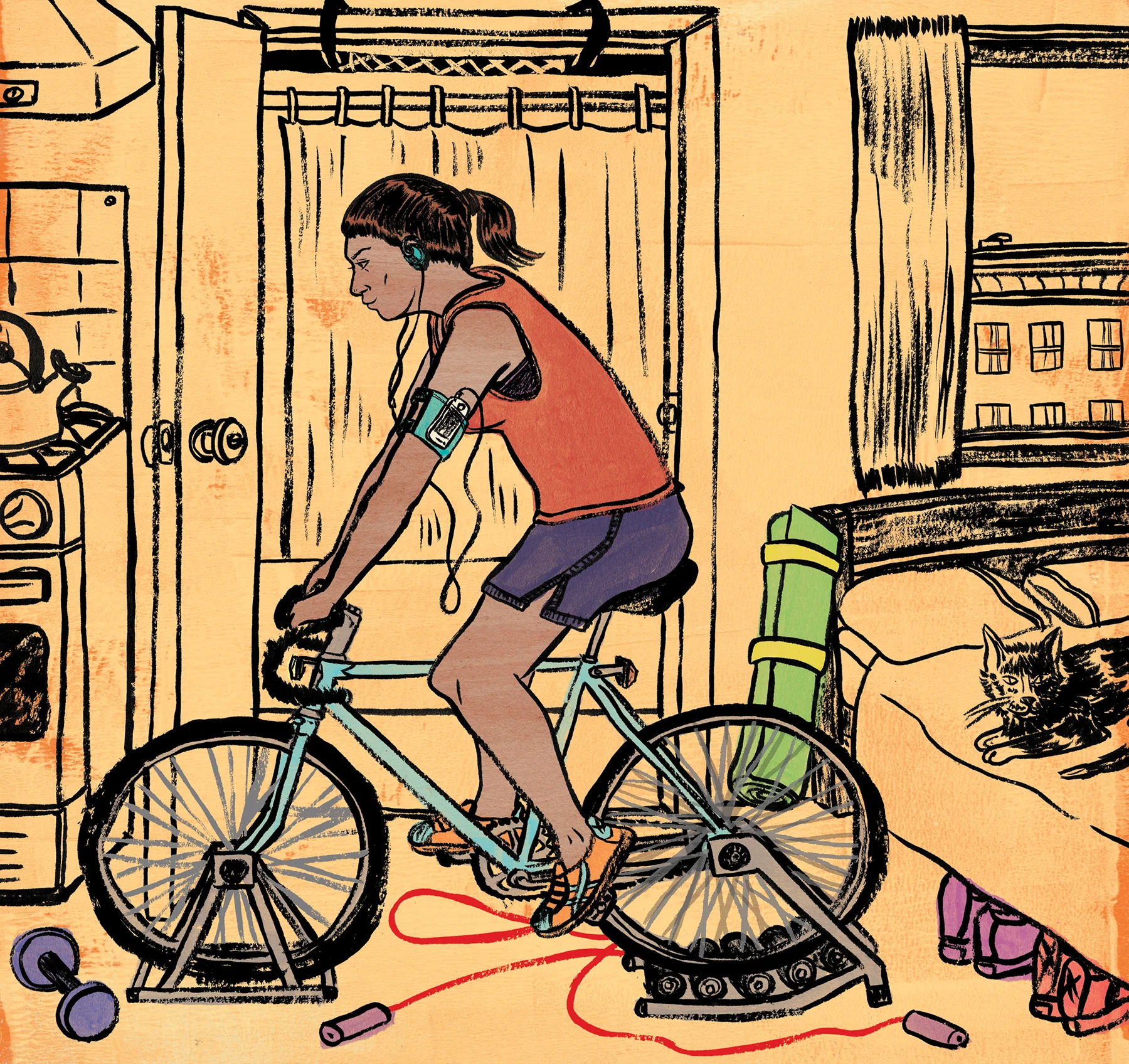 Washington Post -- Is it possible to work out in a small apartment?
