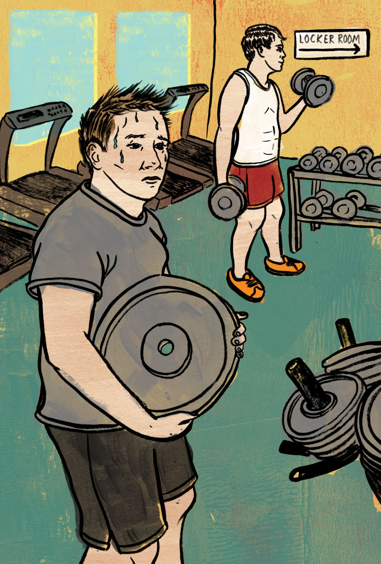 Something new for the Globe and Mail about male body image insecurities and the need to work out to gain a body that makes you feel important to other people. This essay was too real for me personally. So finishing the final art was a bit of a mental struggle.
Read the essay here…
Art Director: Matthew French