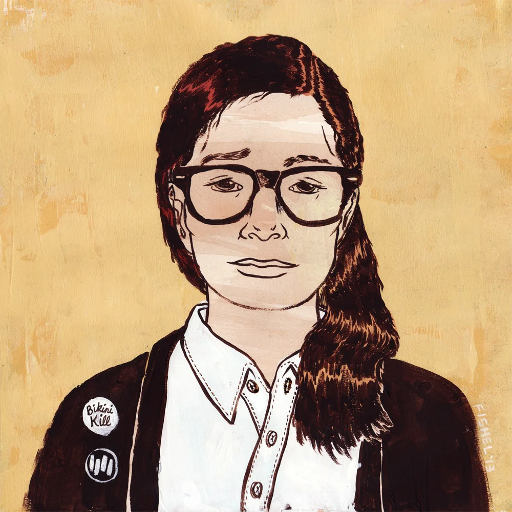 “Bikini Kill” - 10"x10" - Acrylic and Acrylic ink on paper
Daniel Fishel - 2013