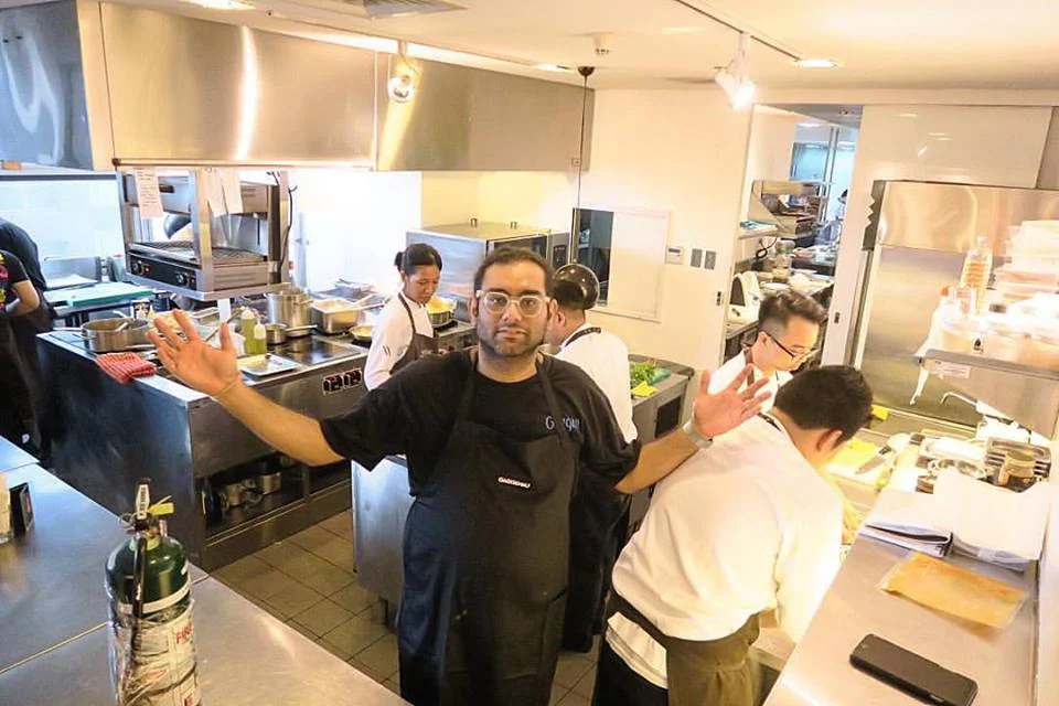 This lunch was crazy, chaotic and also FUN! Thanks for the opportunity to eat the grub of @gaggan and @chele999 at @galleryvask , @chertiu 😁 Well done!