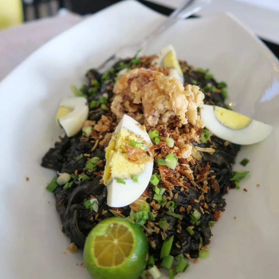 Probably the best thing I ate - black palabok.