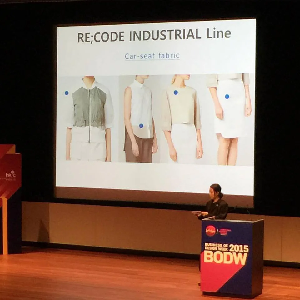Clothes made from old CAR SEATS! @recode_ --- I am now such a fan! Your work is fantastic! ❤