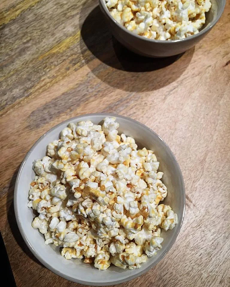 Salted egg flavoured popcorn 