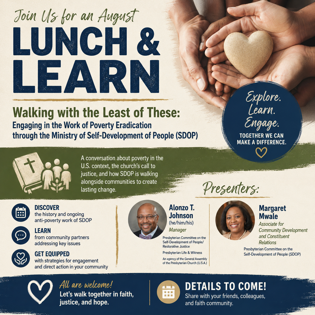 Lunch and Learn for August Assembly