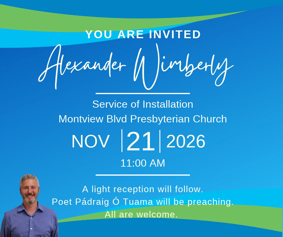 Installation Service of Rev. Dr. Alexander Wimberly