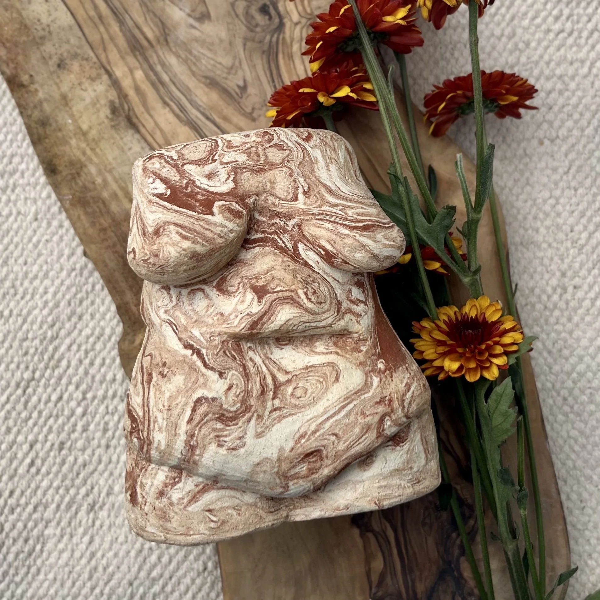 Marbled Body Vase