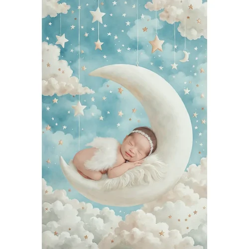 Moon swing digital composition