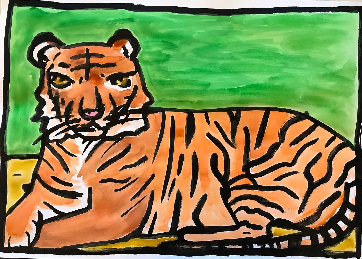 A majestic tiger by Sandra, 12 years, to bring in the New Year!