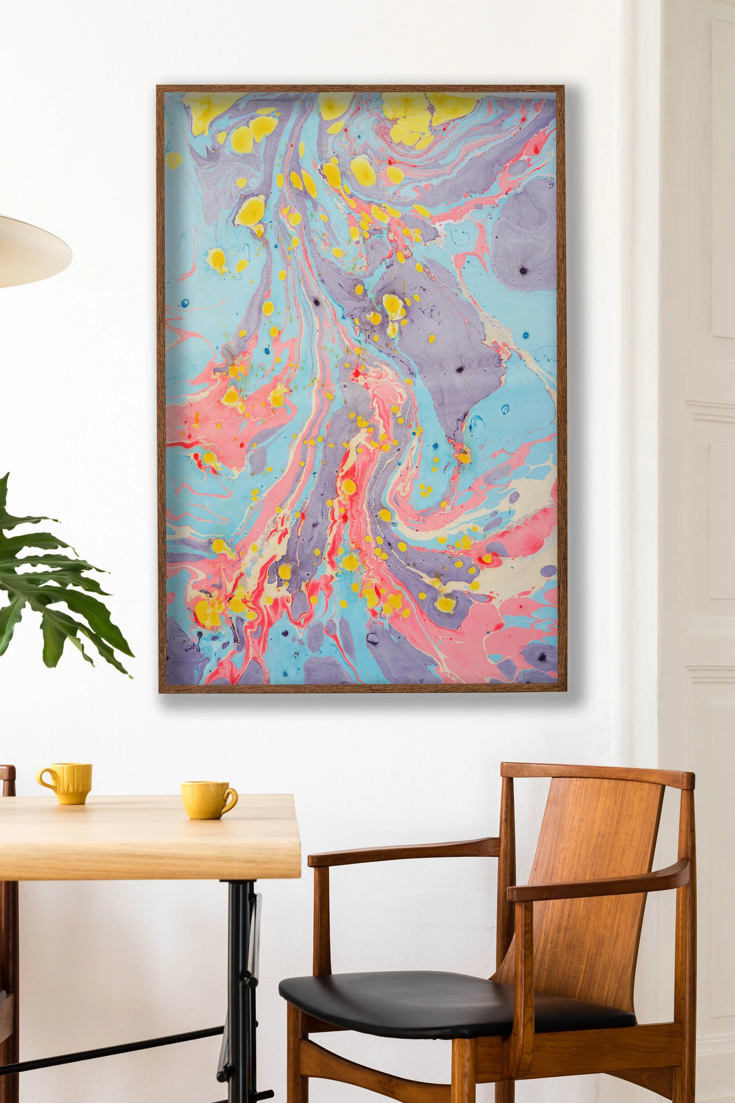 One-off Marble wallpaper print 'starburst'