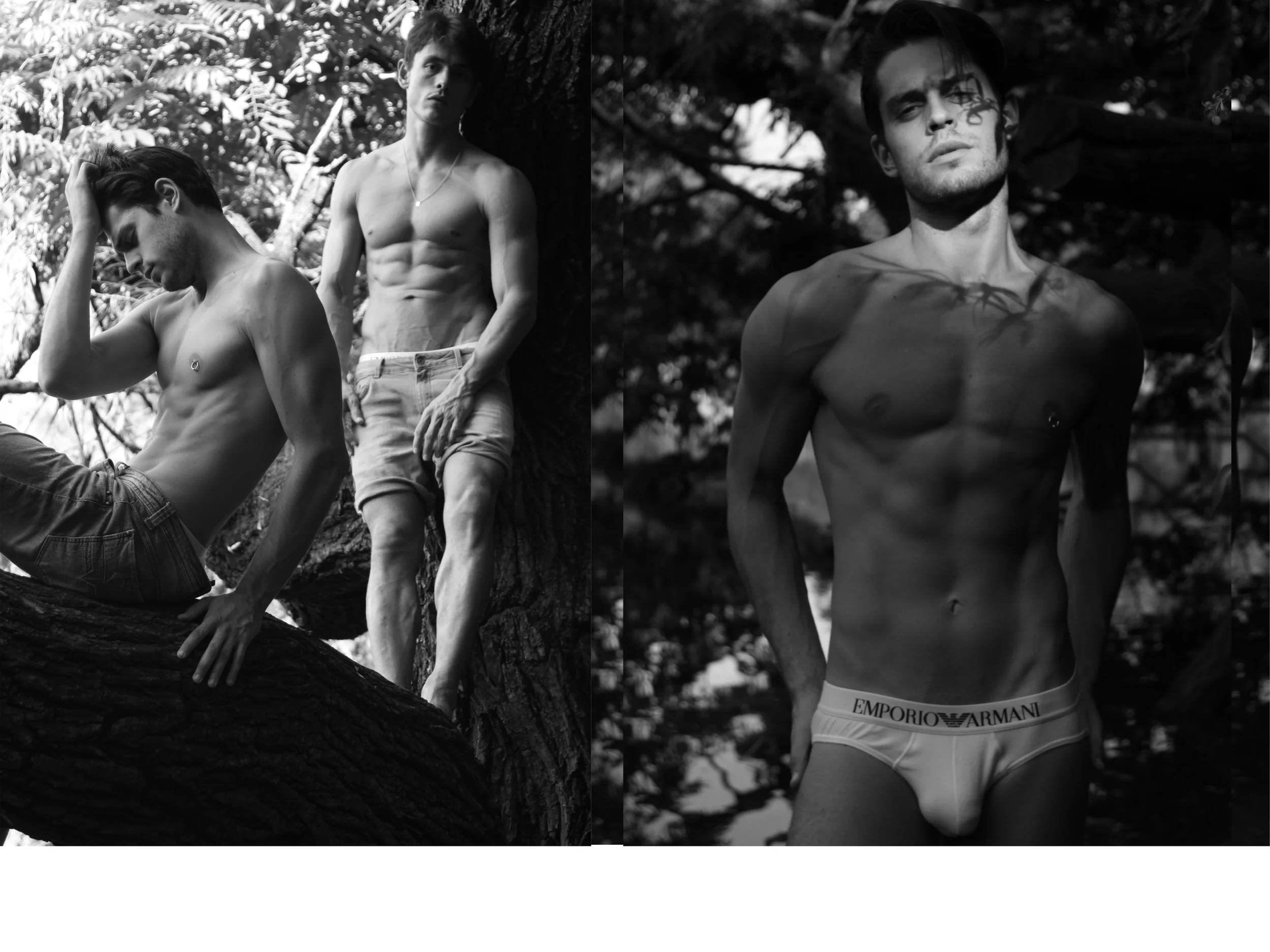 Denim trousers and shorts Diesel , Underwear Emporio Armani