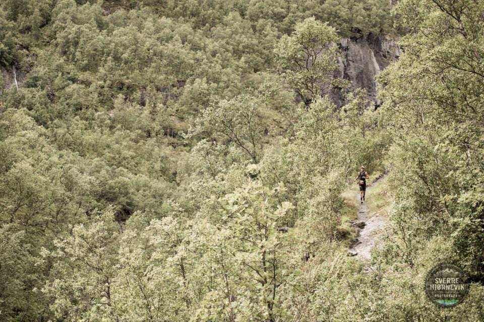 Marius Therkelsen during his trail run