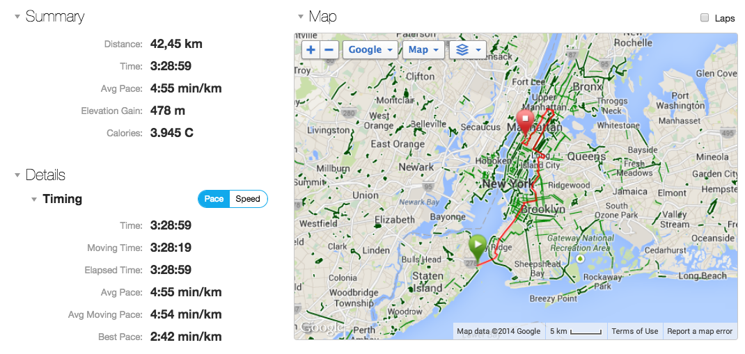 next some screen shots from my Garmin Connect account