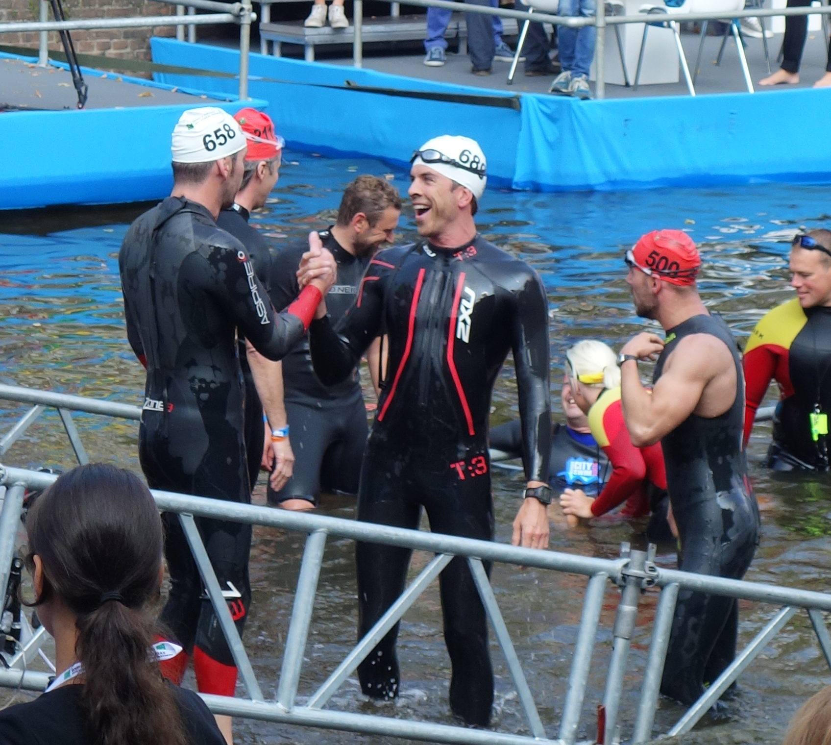 I came in 6 seconds behind David who also beat me a few weeks ago at the IJ Swim