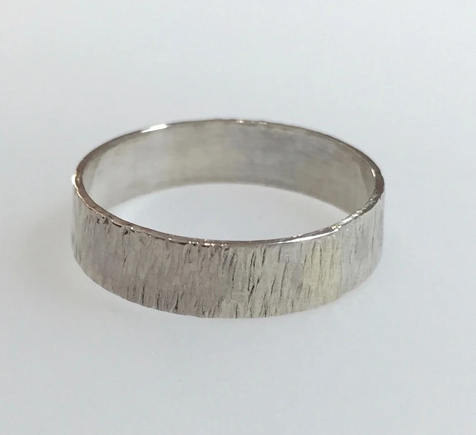 Textured Silver Ring