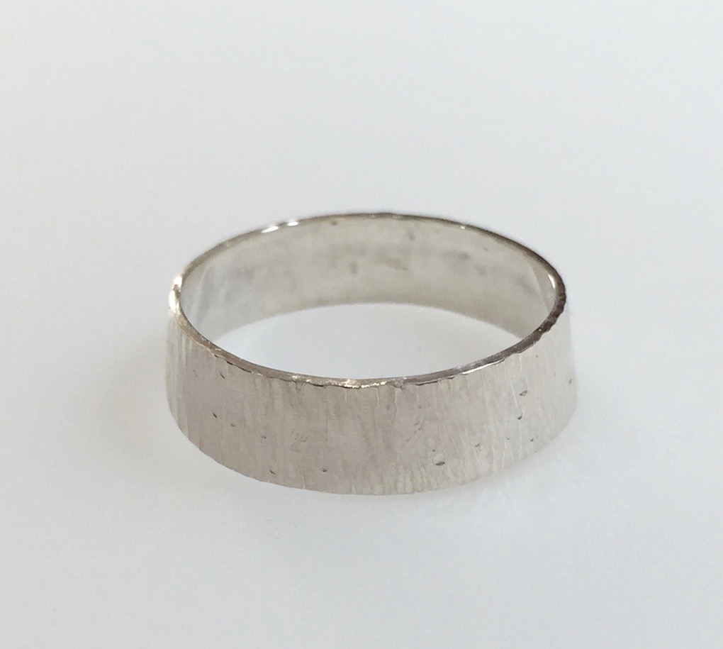 Textured Silver Ring
