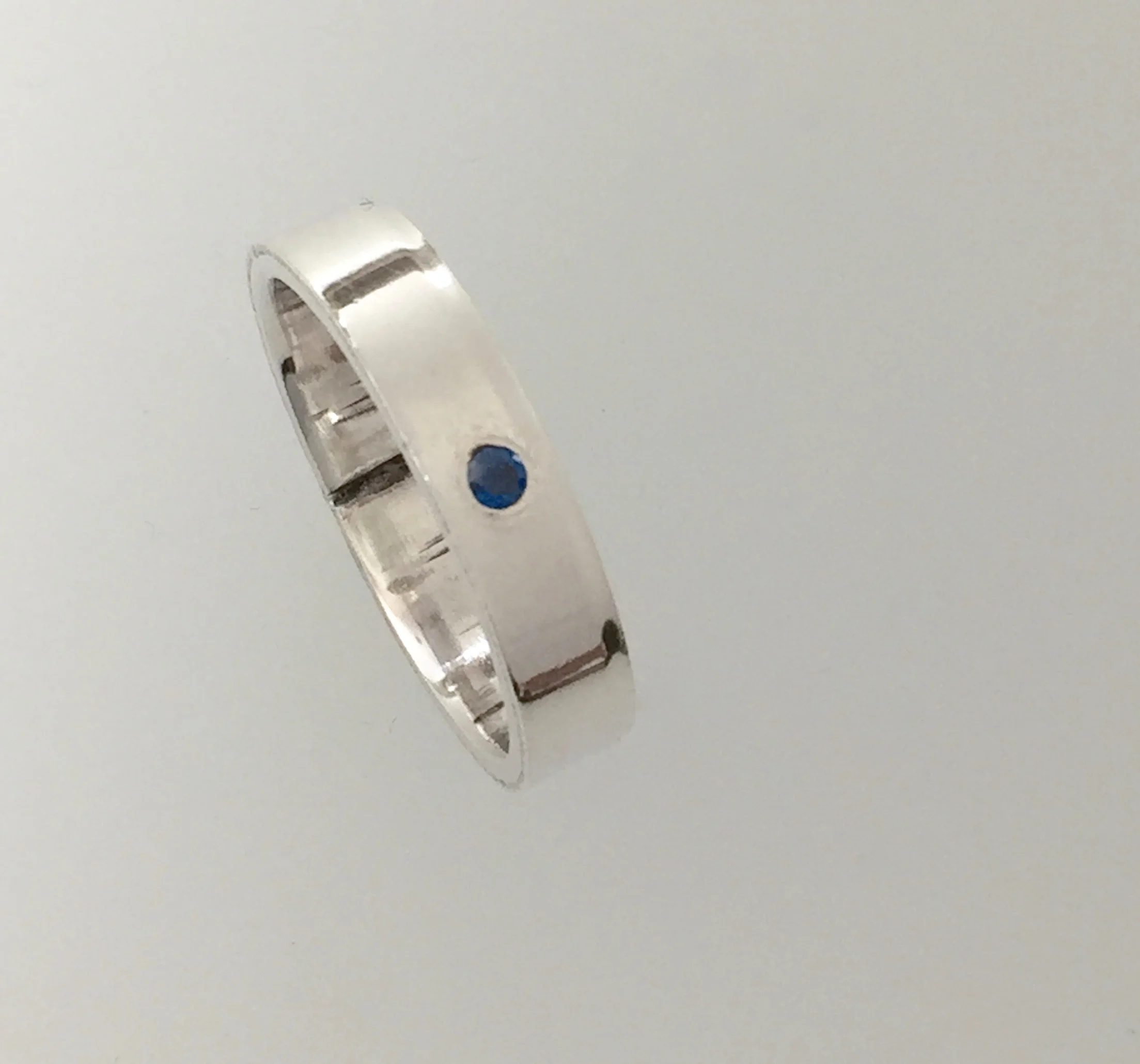 Flush Set Gemstone Ring