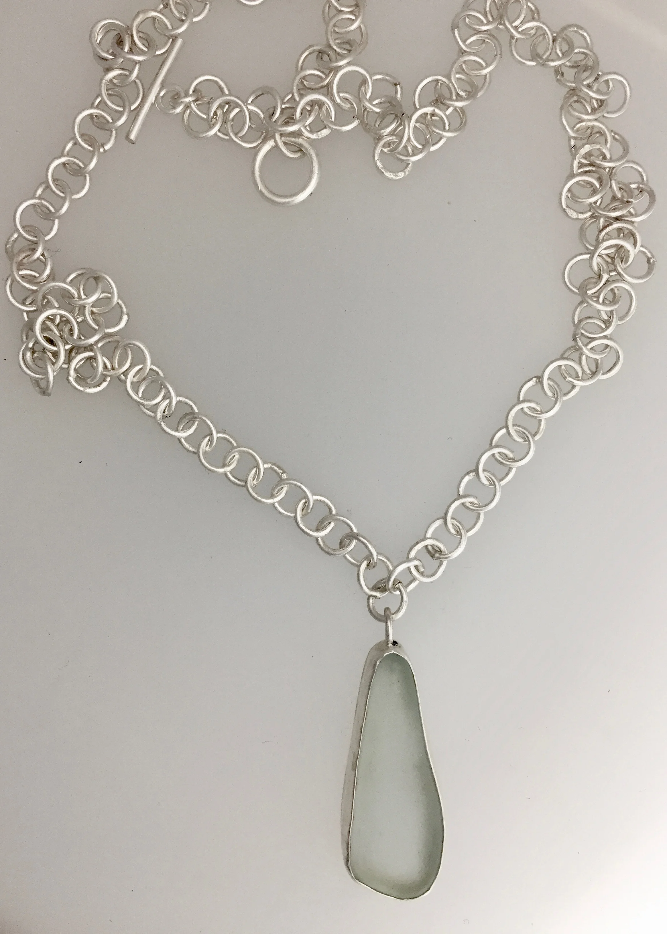 Sea Glass and SIlver Chain.jpg