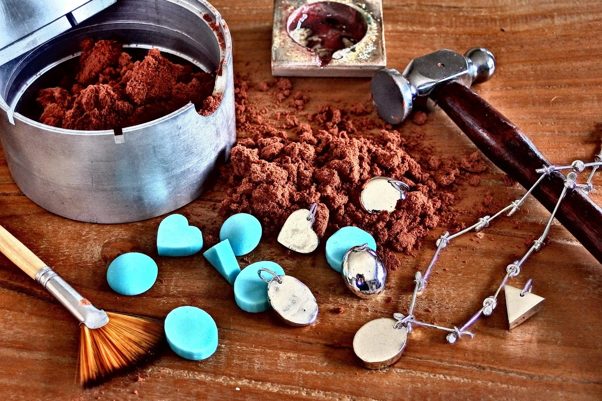 Sand Casting Pendants.JPG