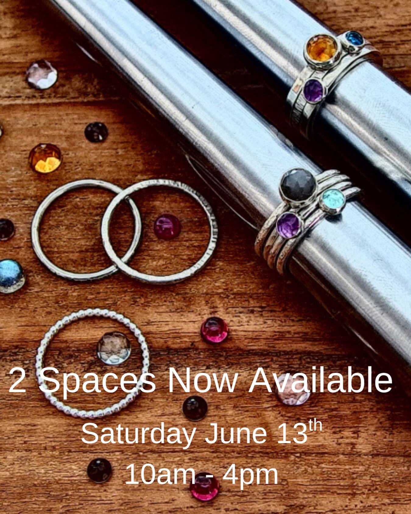 Stacking Rings &amp; Gemstone Setting 💍

2 spaces have opened up for Saturday, June 13th! Join us for a day of handcrafting a beautiful set of 3 silver stacking rings topped off with a stunning gemstone on top ✨

#learntomakejewellery #silverstackin