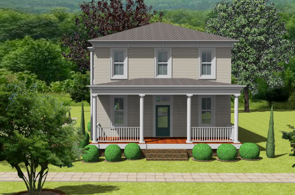 Italianate farmhouse, trinity park, Durham, NC — adler