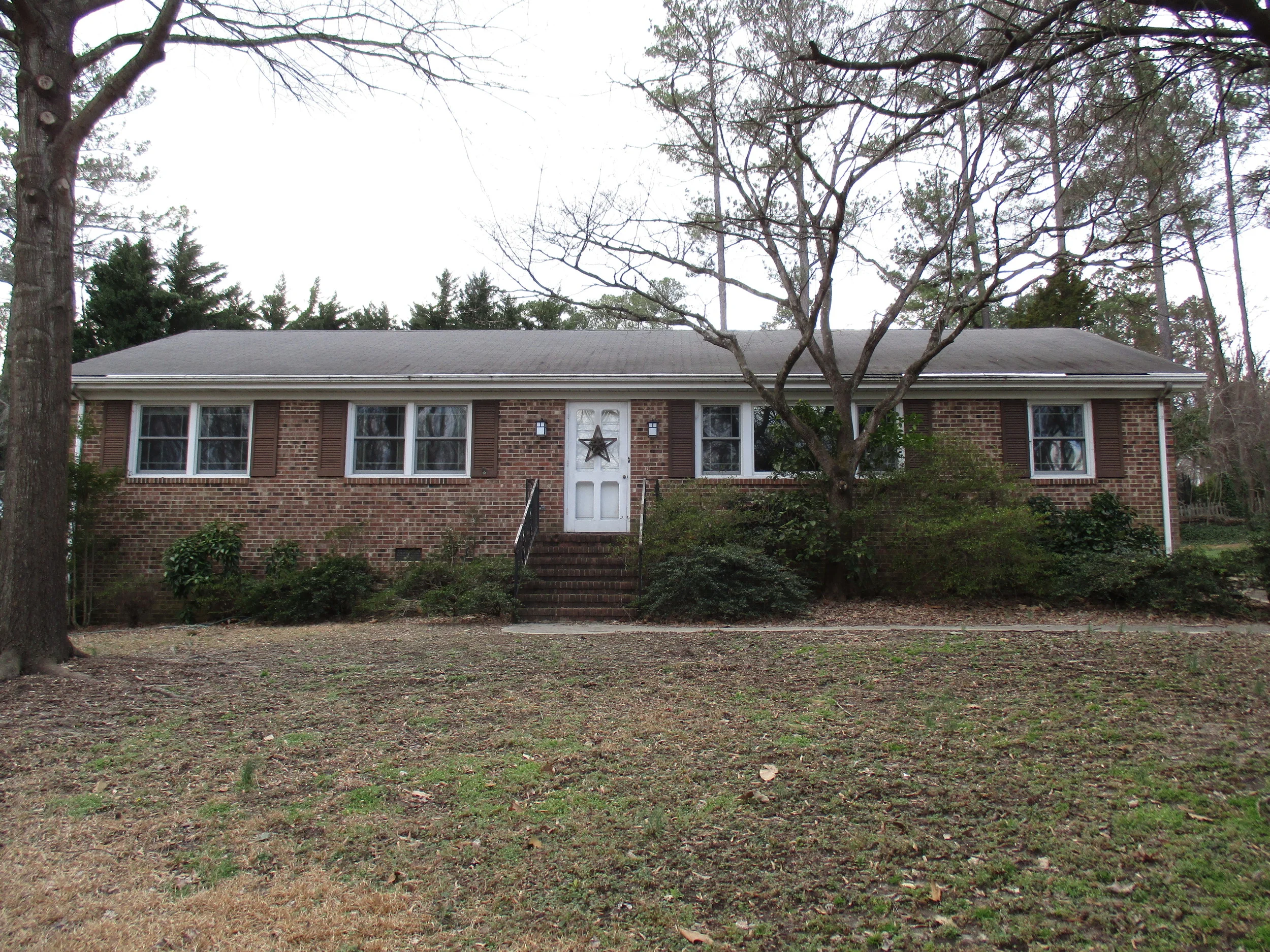  this design was intended to freshen this brick ranch; to add a functional front porch and curb appeal. 3D renders and as built pictures shown, I look forward to seeing this design come to fruition! 