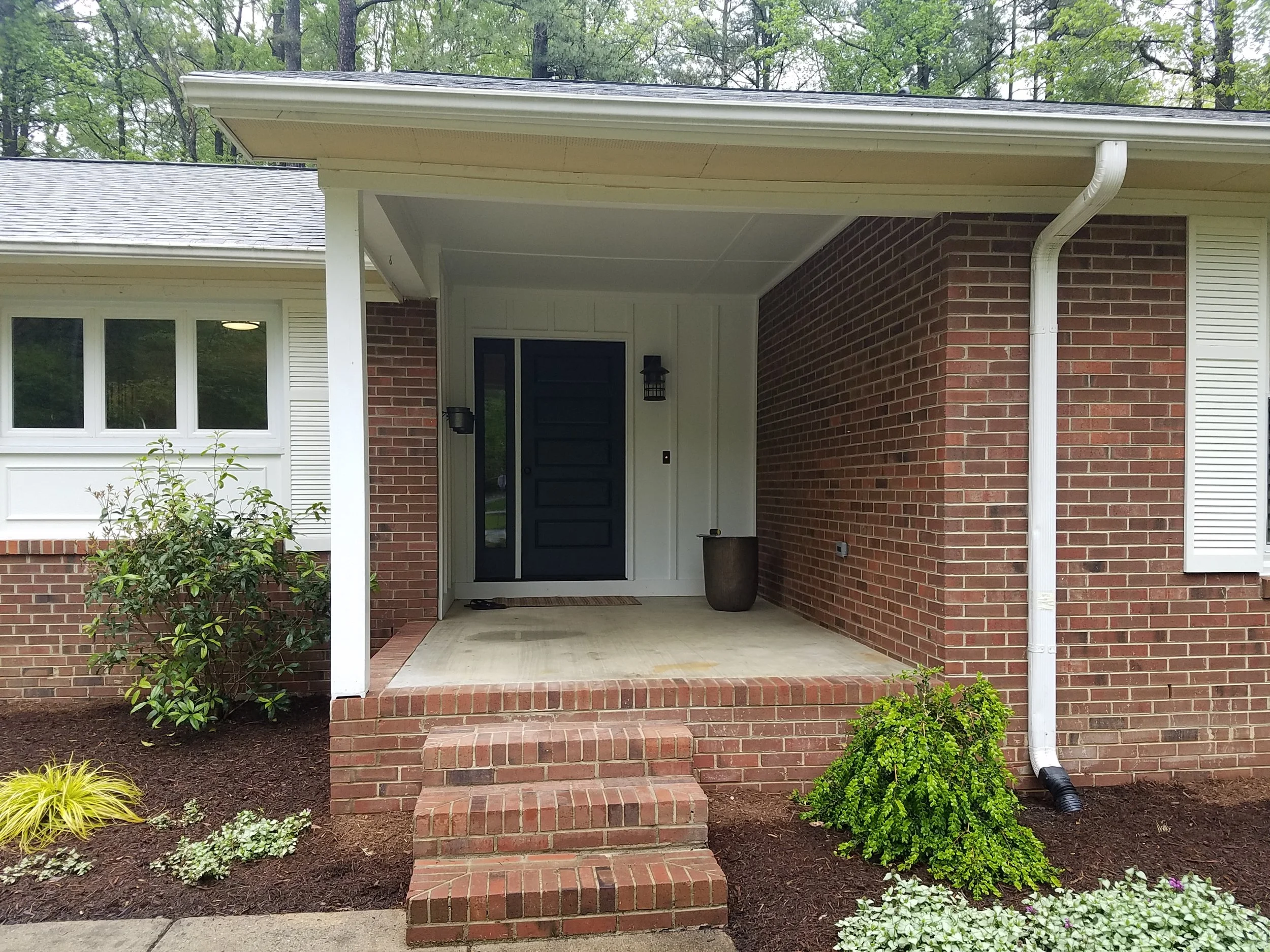 front view, before