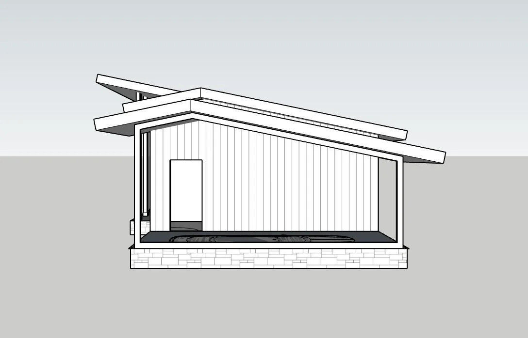 side elevation shown with optional carport