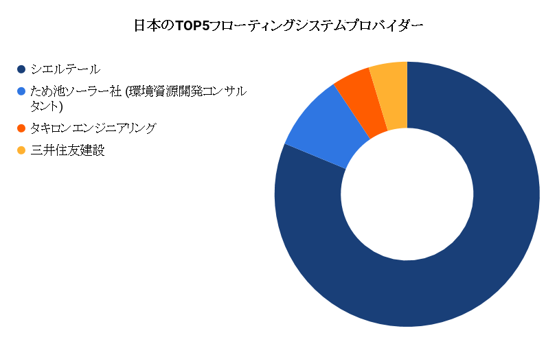 図3.日本のTOP5フローティングシステムプロバイダー
