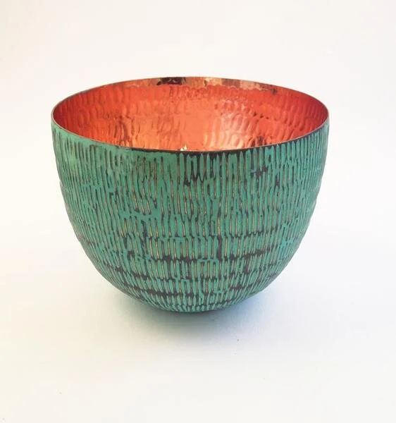 Green Copper Line Bowls