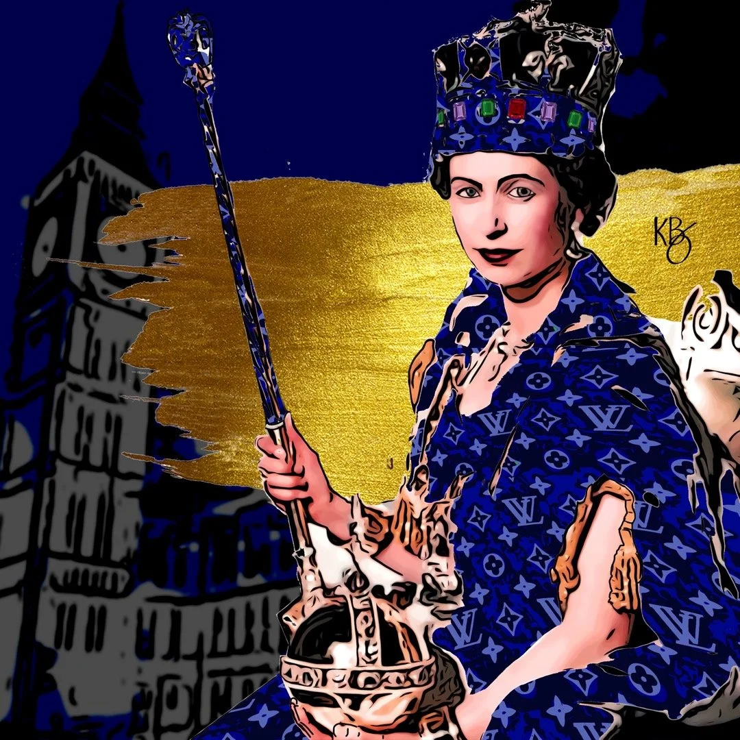 LW Queen (Blue), by Karen Bystedt