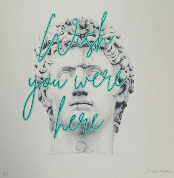 Wish You Were Here (Blue), by Nathalie Kingdon