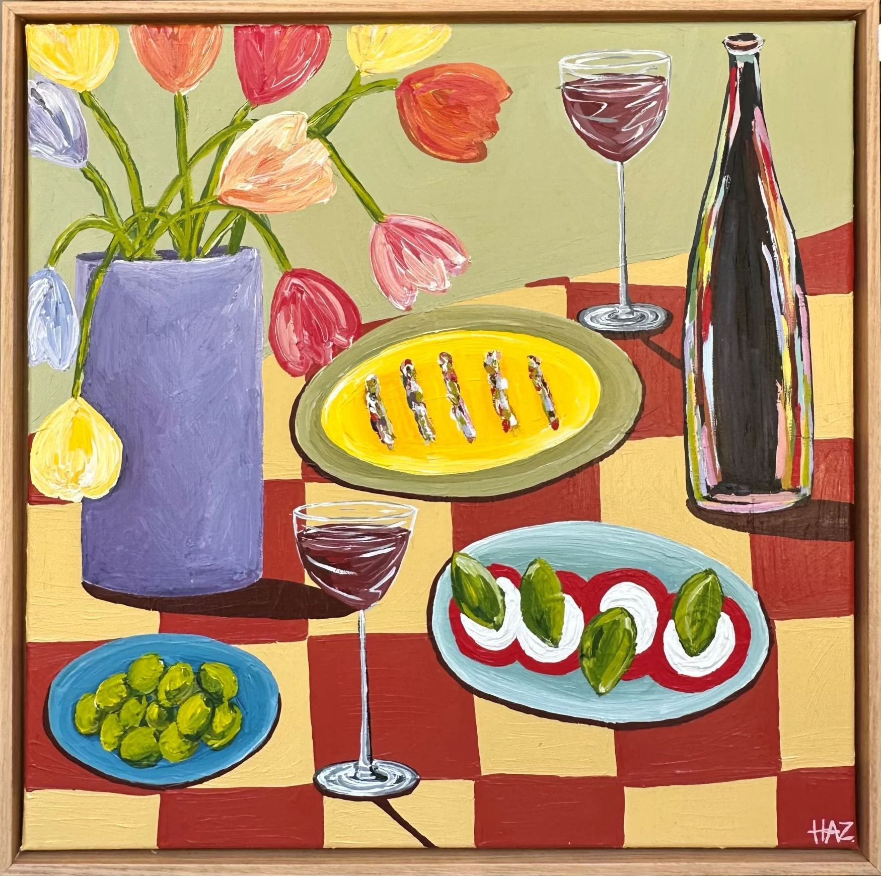 Tulips and Checkers