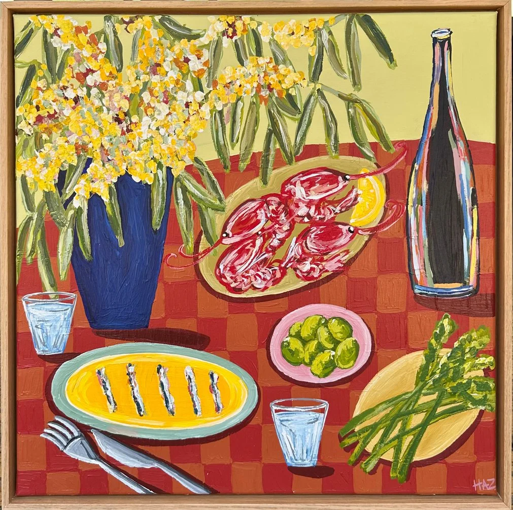 Wattles and Gum Leaves