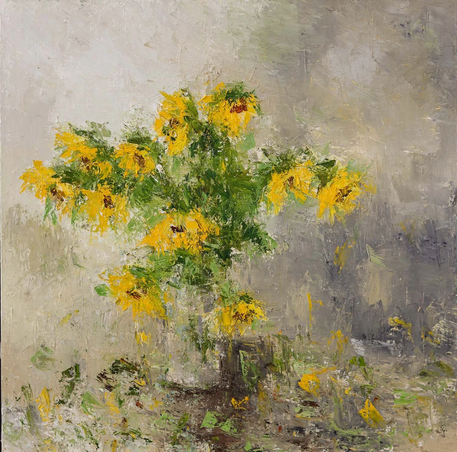 Sunflowers in a Glass Jar