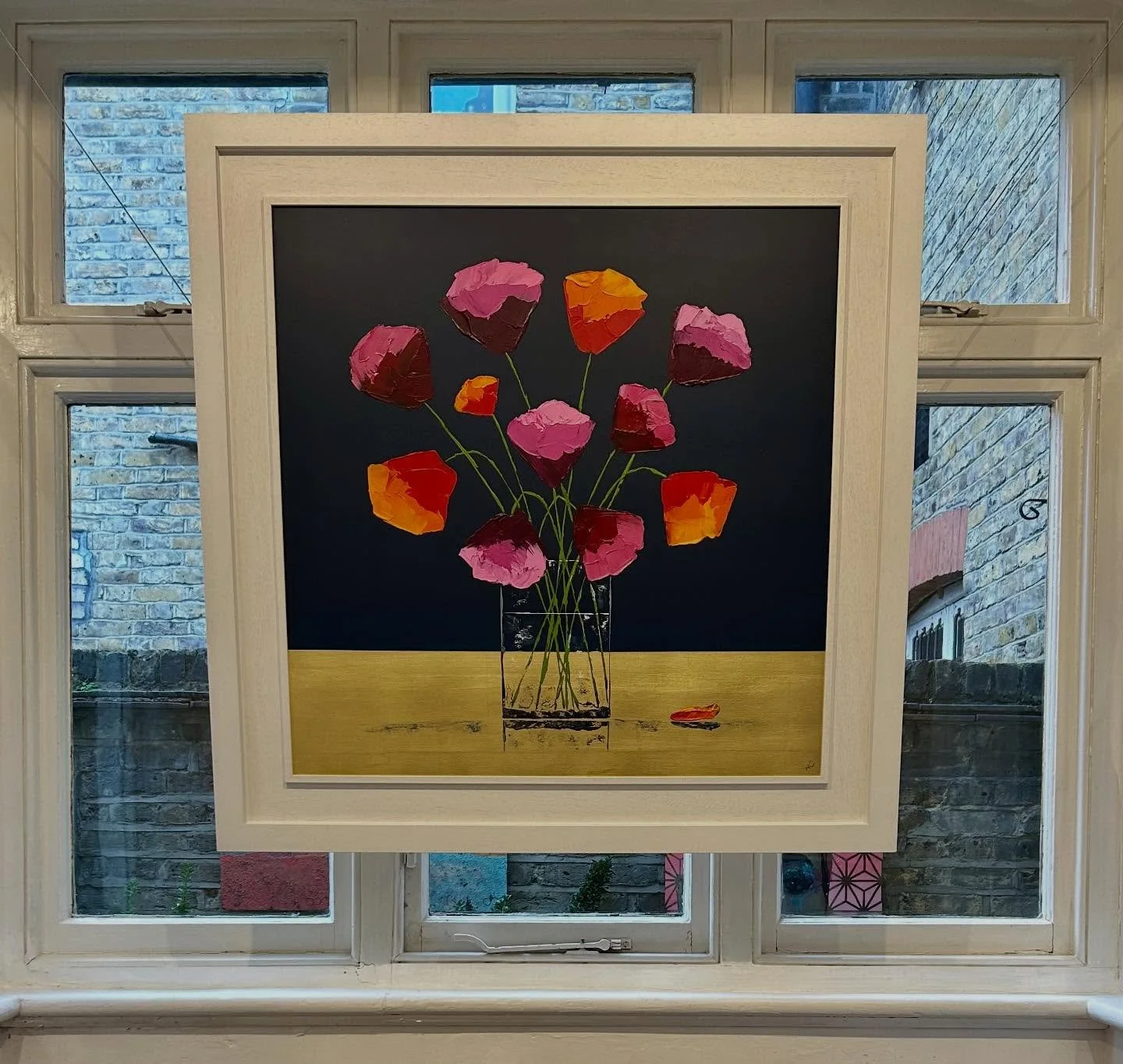 Symphony In Bloom by @nancychambersart 
Acrylic and gold leaf on board
96 x 96 cm
SOLD 🔴

We have more of Nancy's vibrant paintings available at @adlibgallery #wimbledonvillage 🤩 

Gallery Opening Hours:
Monday - Sunday: 10am - 5:30pm

Ad Lib Galle
