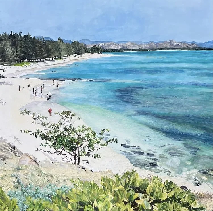 Fishing at Kailua Beach