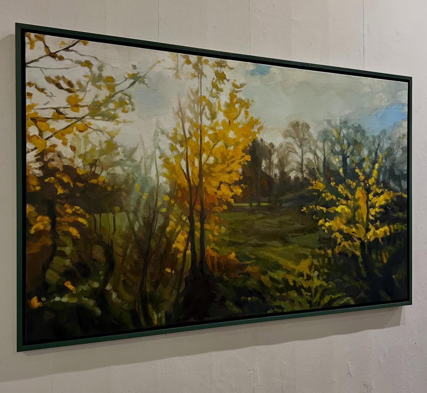 Sara Vertigan
Winter Light at Morden Hall
Oil on canvas
60 &times; 97 cm (artwork size)
63 &times; 100 cm (framed size)

Available now at @adlibgallery #wimbledonvillage 🤩