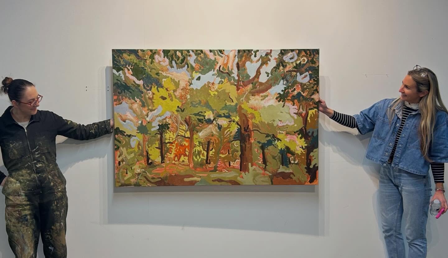 Thank you @kates_paints for showing us around your studio a few days ago, we love your new painting (work in progress) and we&rsquo;re really looking forward to exhibiting your art asap!