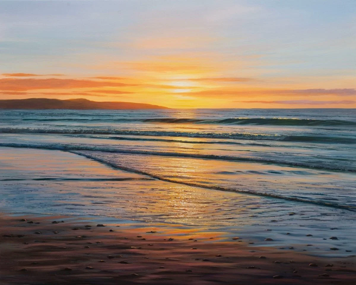 Evening Glow, Cornwall (Gwithian Beach)