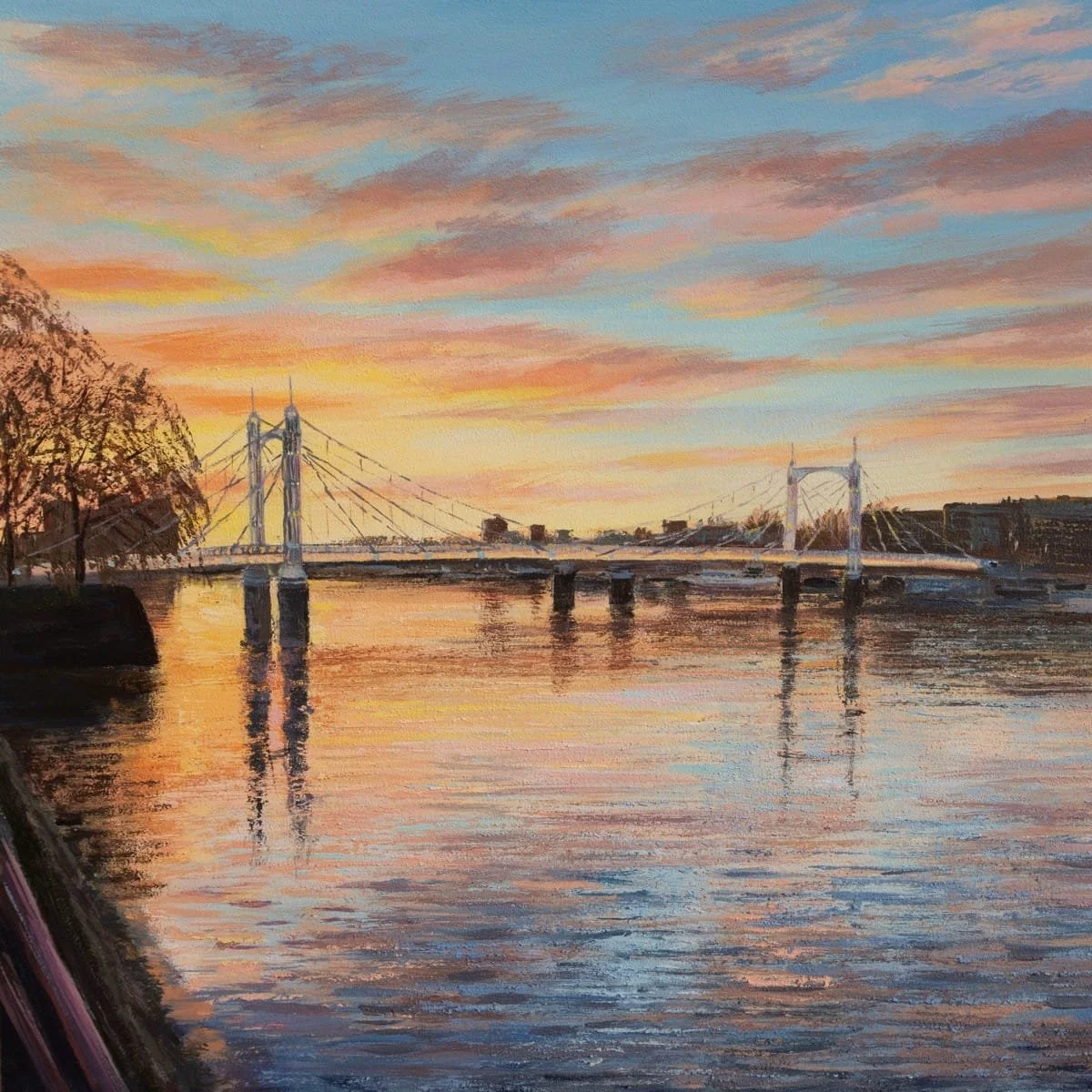 Sunset Reflections, Albert Bridge 