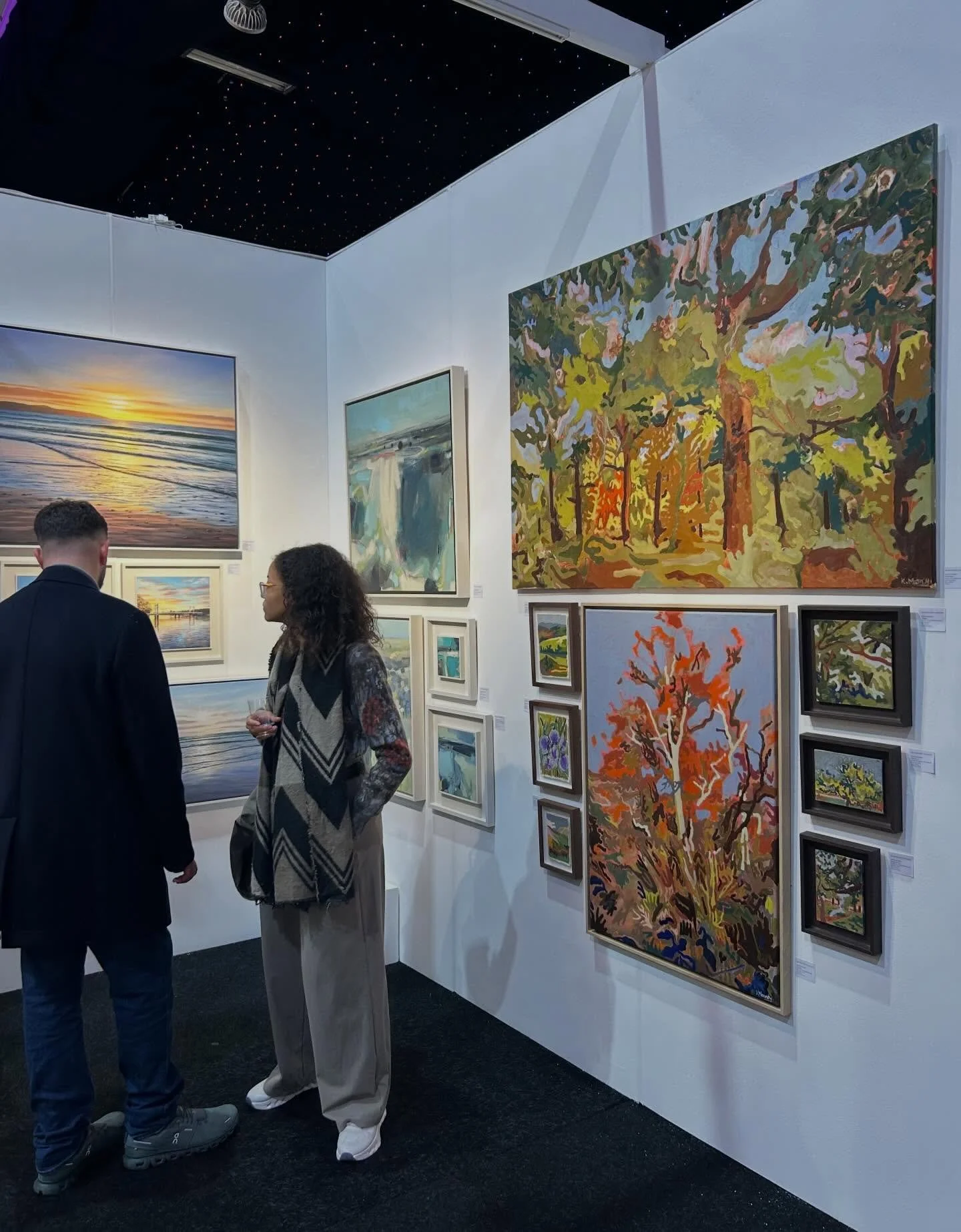 @kates_paints at @affordableartfairuk with @adlibgallery STAND B10 💥