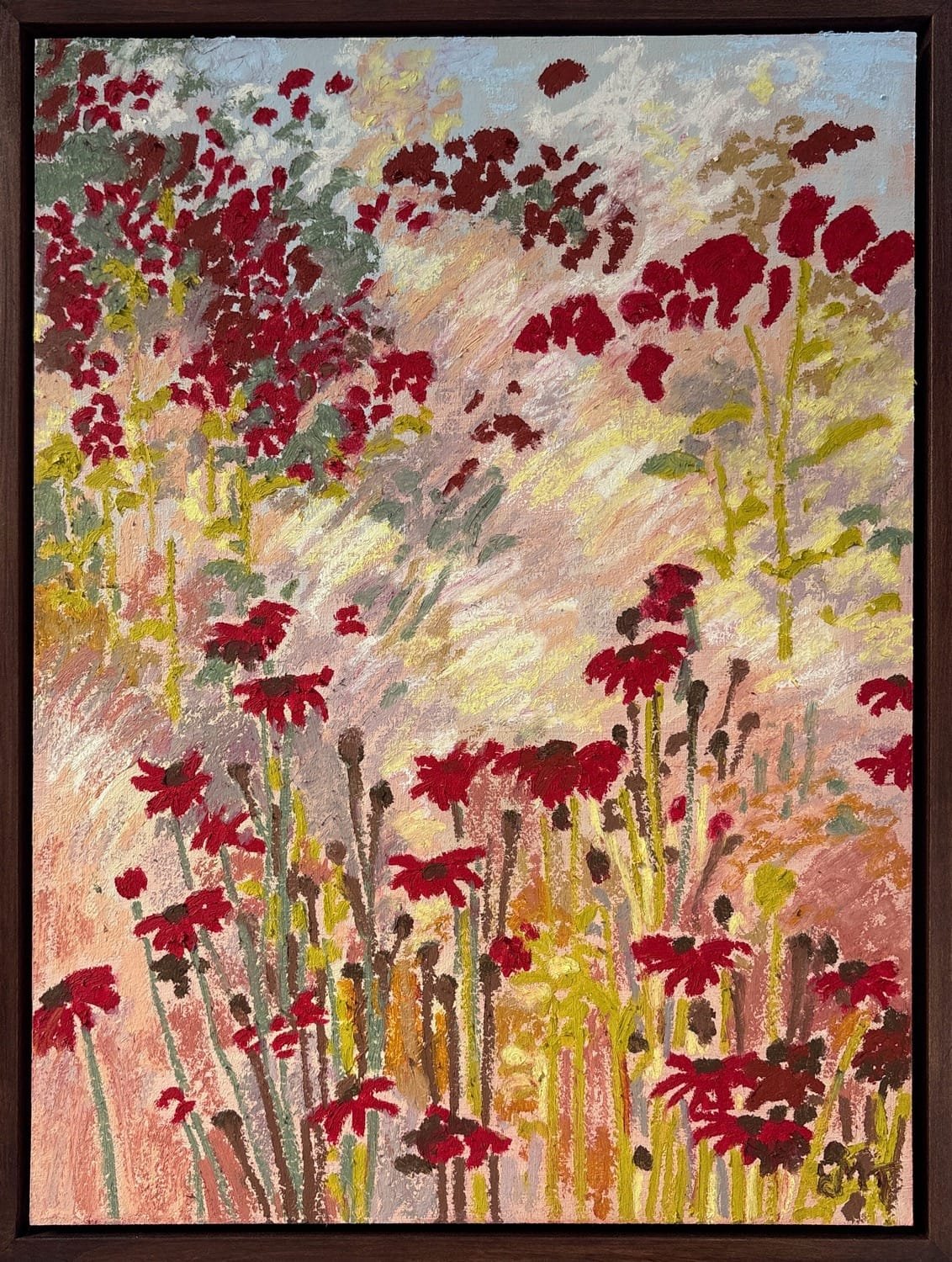 Muhly Grass and Coneflowers