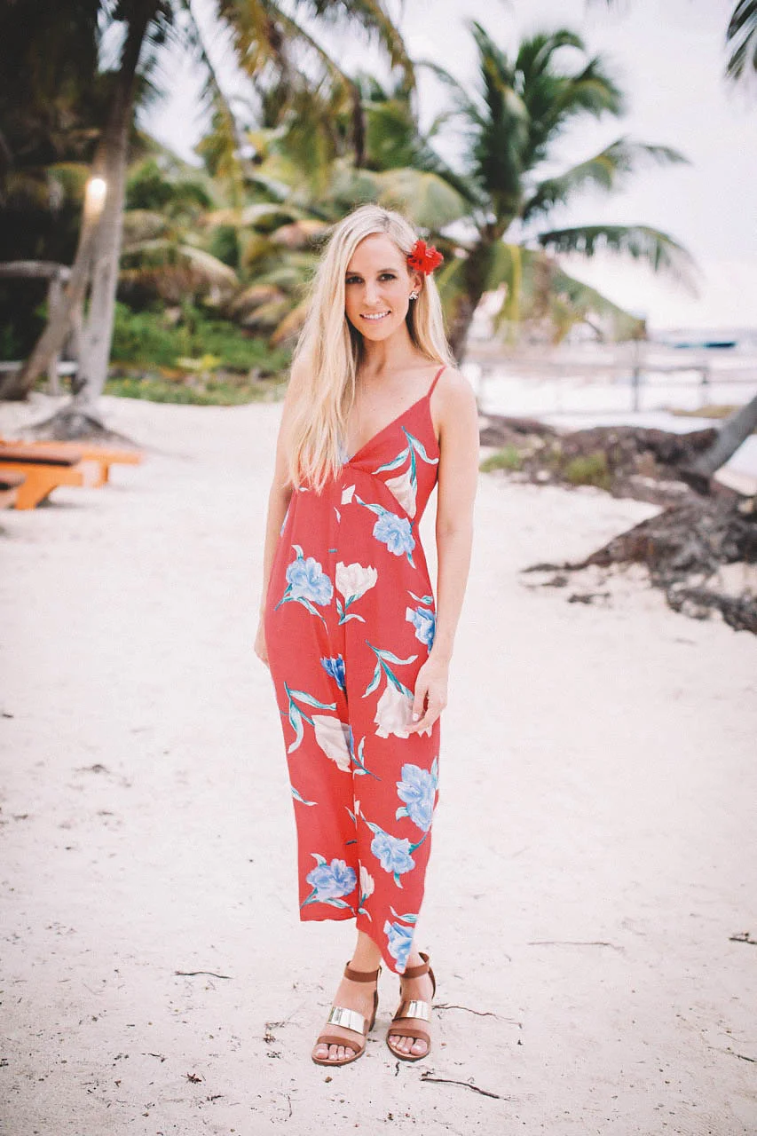 Floral Wide-Leg Cami Jumpsuit