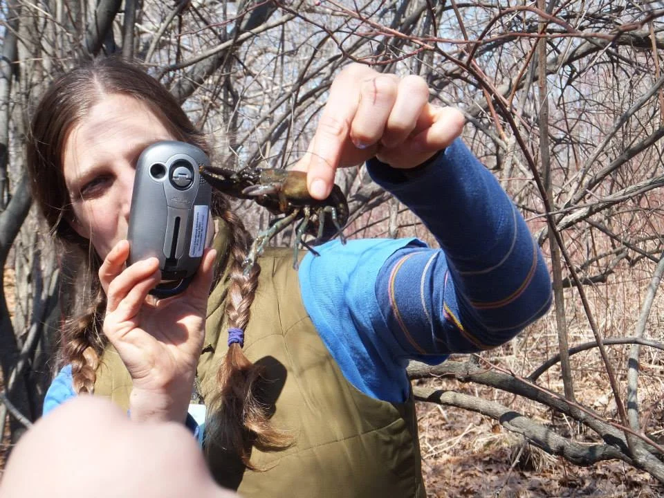 Amber w crayfish.jpg