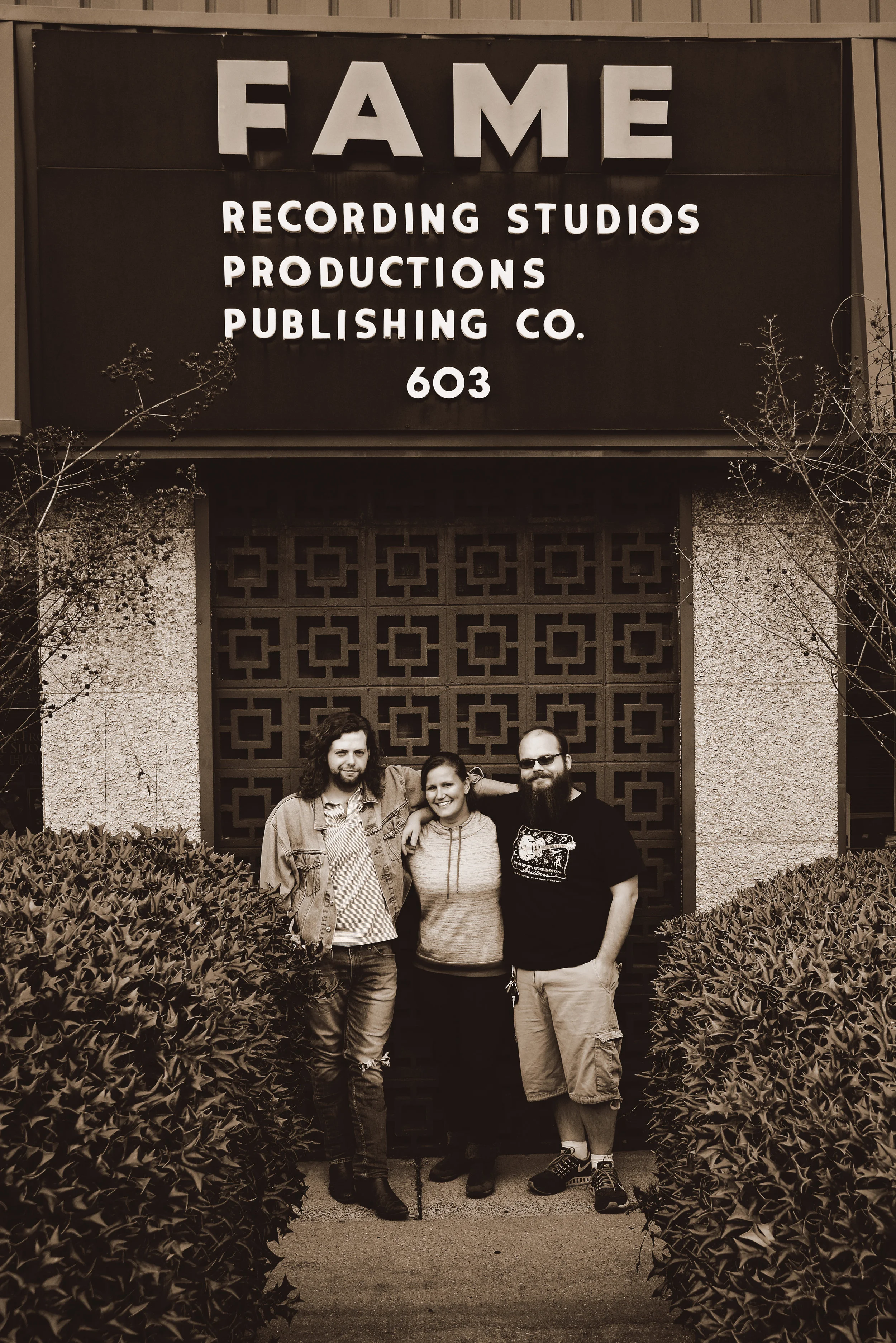 Spencer, me, and John, Fame, Muscle Shoals, AL